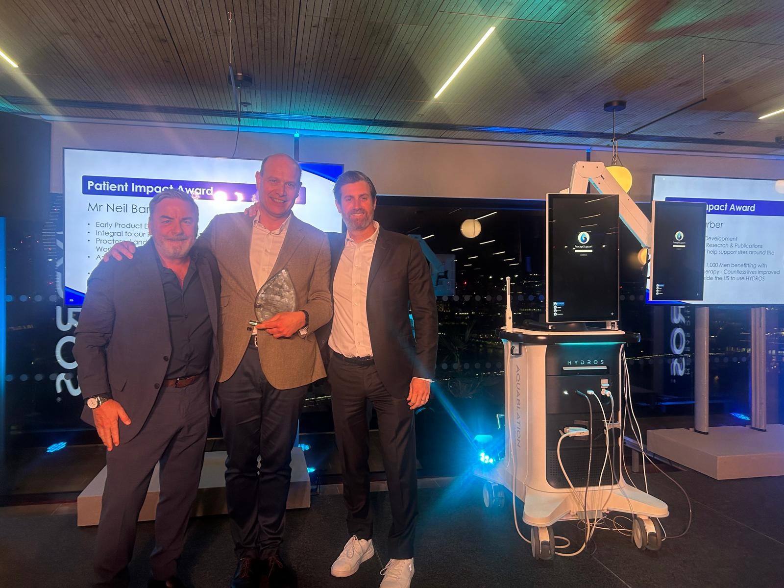 Our Consultant Surgeons Shine at EAU Annual Congress 2026 Neil Barber - Patient Impact Award